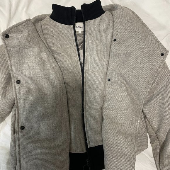 BA&SH Lady Coat Grey (size 1) - Picture 4 of 10
